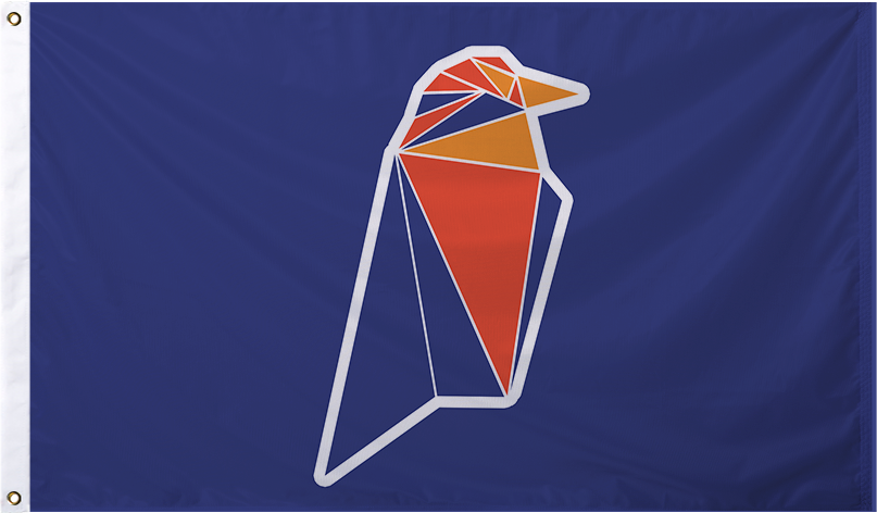 Raven Coin Logo Flag